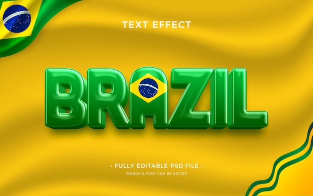 Brasilien-texteffekt