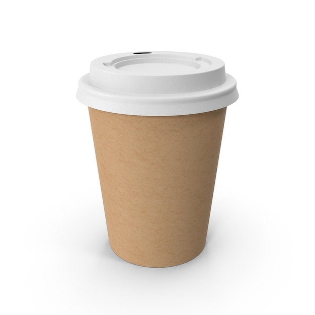 Brauner Kaffeebecher aus Papier