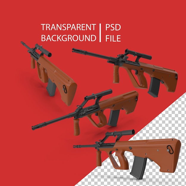 PSD braunes sturmgewehr png