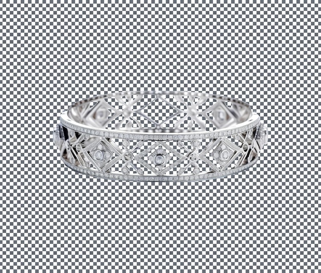 brazalete de diamantes de lujo aislado sobre un fondo transparente