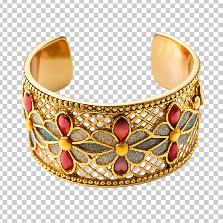 PSD brazalete de manguito elegante fondo transparente