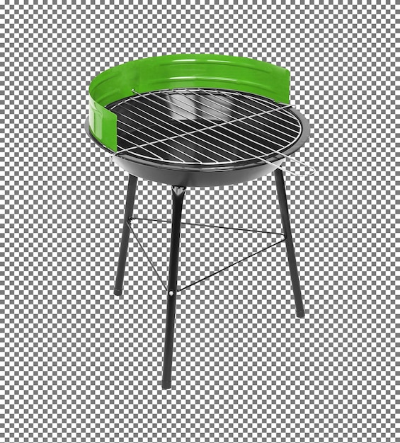 Brazier para kebabs em um branco