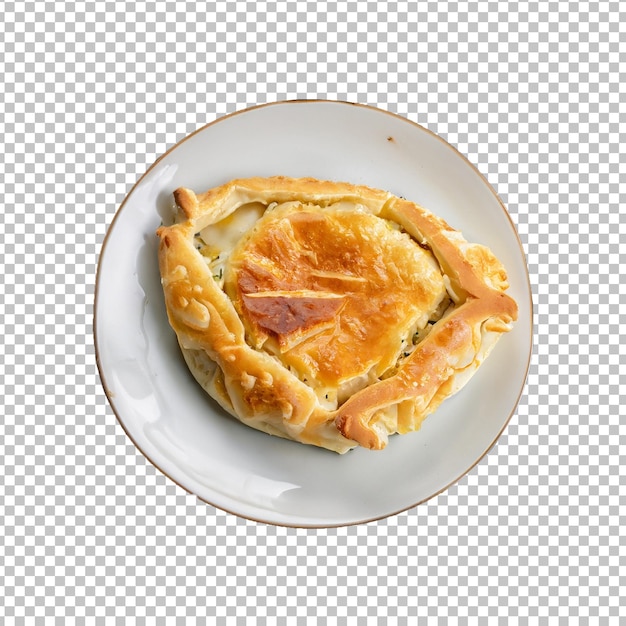 Brek auf Teller transparenter PNG-Hintergrund