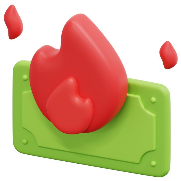 brennen 3d-render-symbol-illustration