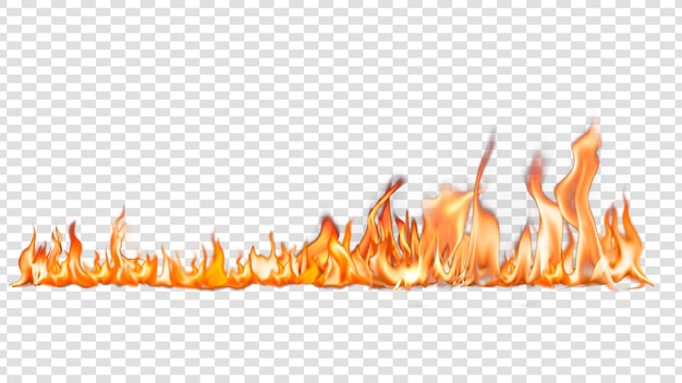 Brennende Flamme png Grenze realistisches Feuer