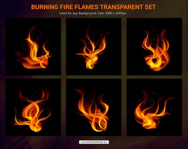 brennendes Feuer Flammen