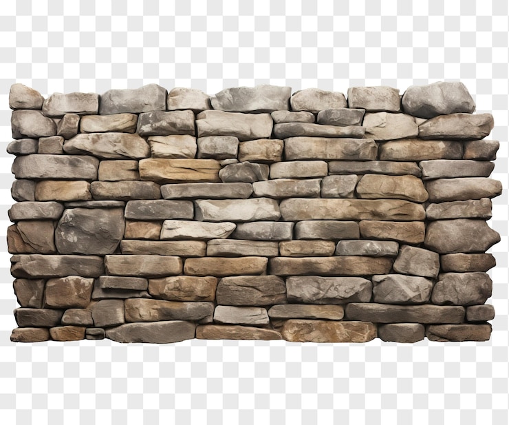 PSD brick wall isolated on transparent background png