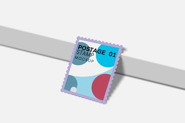 PSD briefmarken-mockup