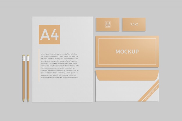 Briefpapier-Branding-Mockup