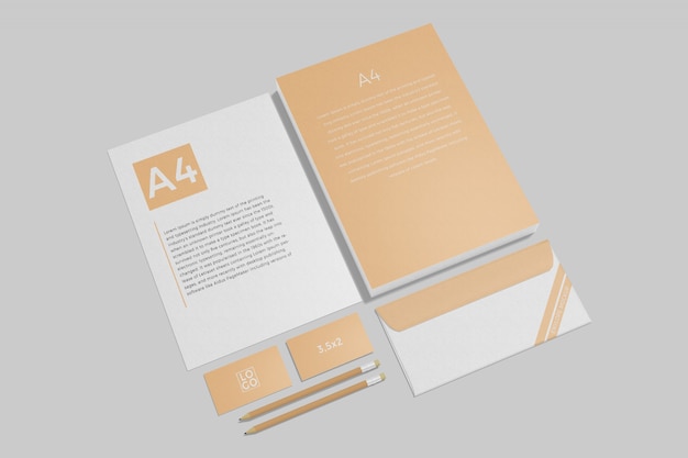 Briefpapier-Branding-Mockup