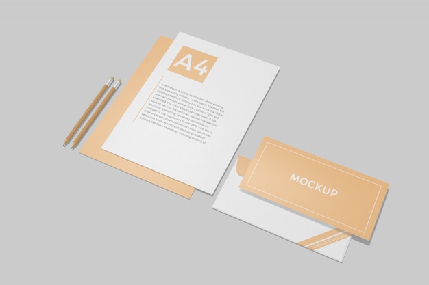 Briefpapier-Branding-Mockup