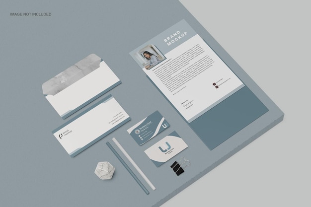 PSD briefpapier-branding-modell