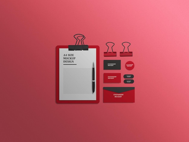 PSD briefpapier-mockup-design