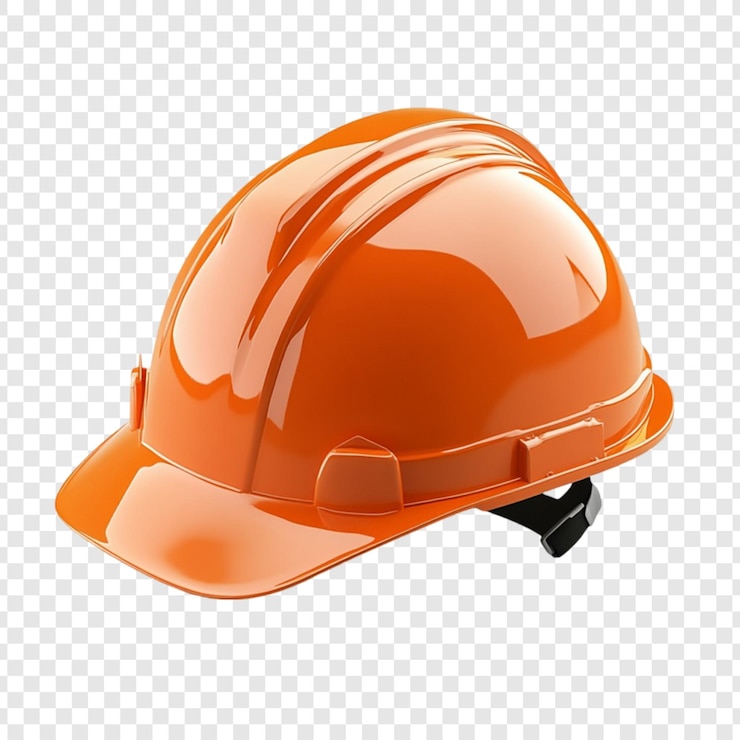PSD bright orange hard hat safety equipment construction worker protection