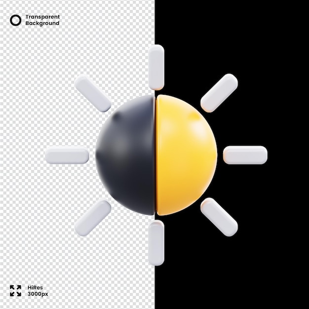 brightness adjustment icon