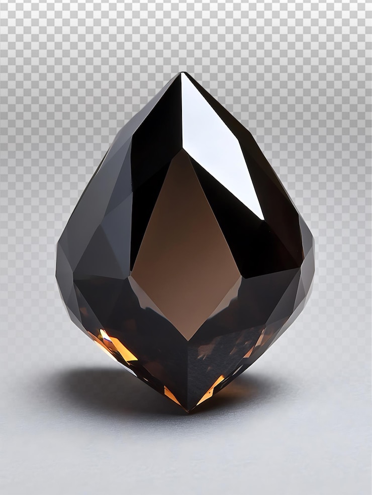 PSD brilhante corte de diamante perfeito em fundo preto