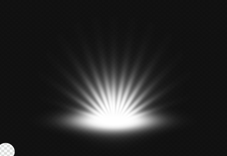 PSD brillante efecto de luz del amanecer brillante
