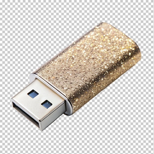 PSD brillo usb en un fondo transparente