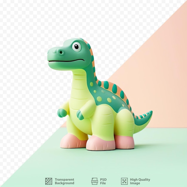PSD brinquedo dinossauro em fundo transparente