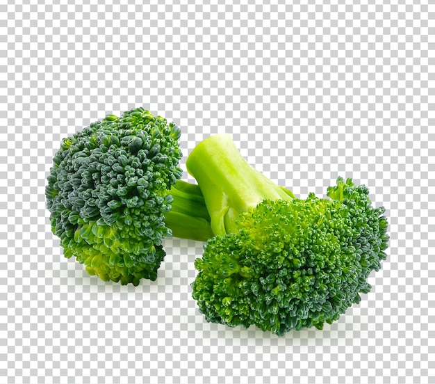 Broccoli isolati su sfondo bianco Cibo sano Foto premium psd