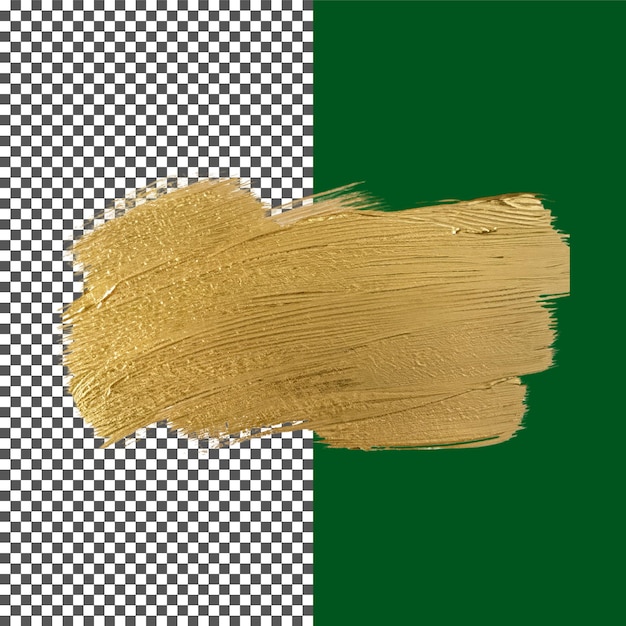 Broche dorée métallique sur fond transparent png psd