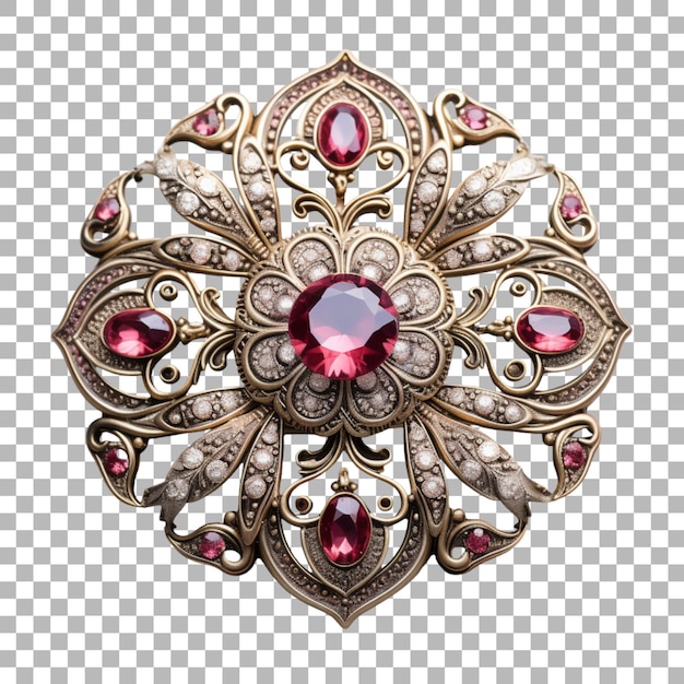 PSD broche sur fond transparent