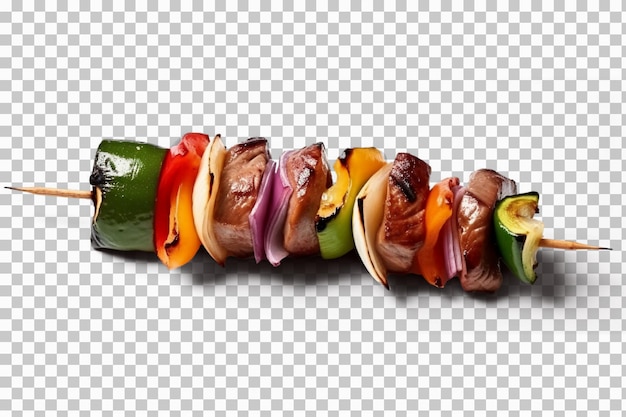 Brochette De Kebab Aux Légumes Isolé Sur Fond Transparent Ou Blanc Png