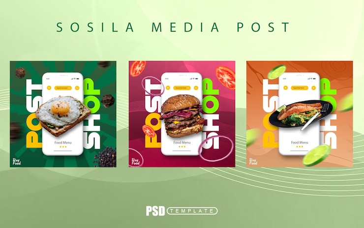 PSD brochura de maquete de café