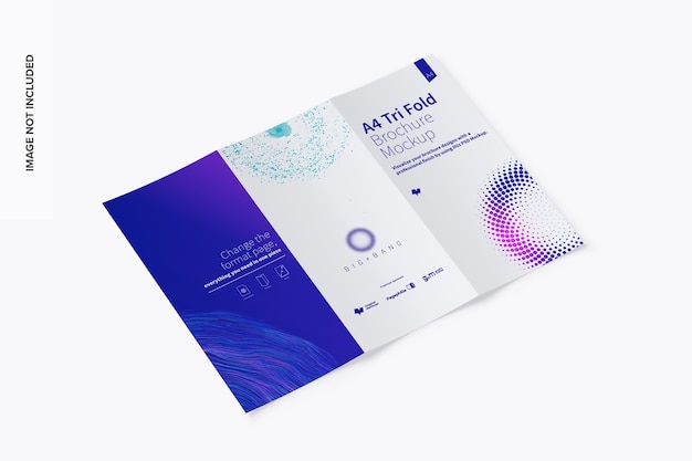 Brochure a tre ante A4 Mockup