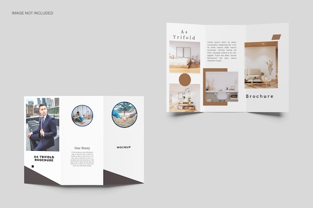 Brochure A4 Trifold Mockup