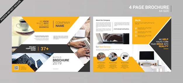 PSD brochure abstraite