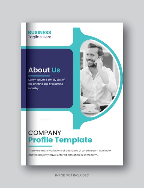 Brochure d'affaires Design de couverture de livre d'entreprise en A4 Peut être adapté à la brochure Rapport annuel