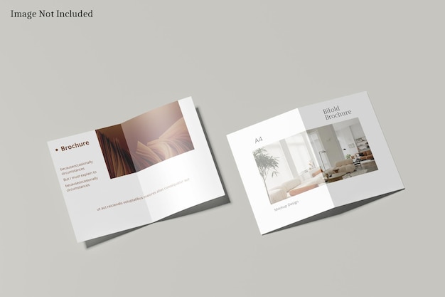 Brochure bi-fold Mockup A4