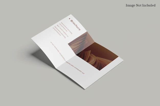 Brochure bi-fold Mockup A4