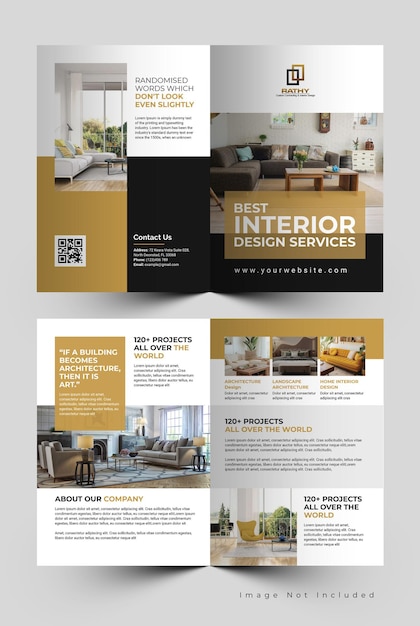 Brochure sur le design d'intérieur moderne