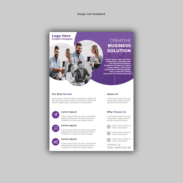 une brochure pour une entreprise appelée entreprise