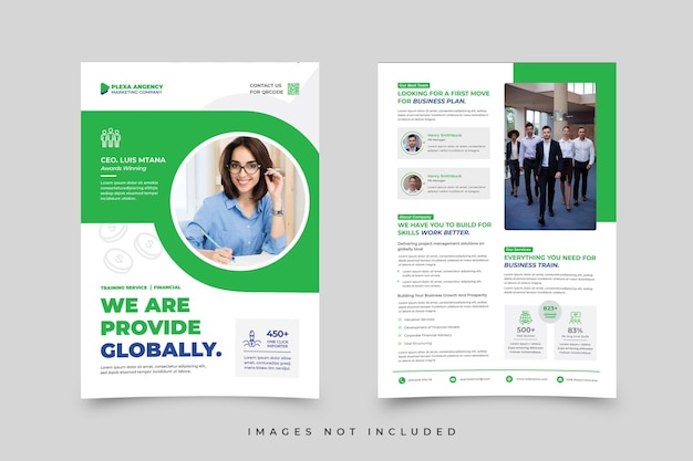 Une brochure pour une entreprise mondiale.