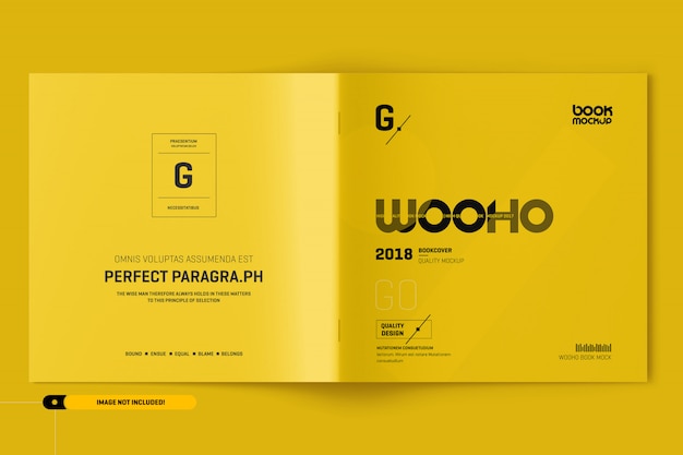 Brochure quadrata Mockup