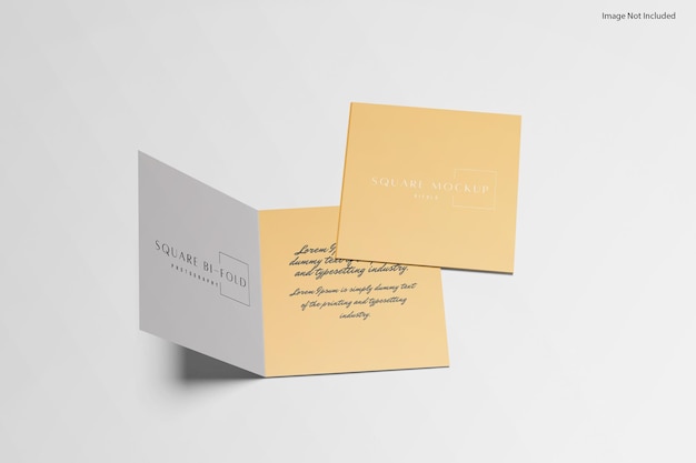 Brochure quadrata pieghevole