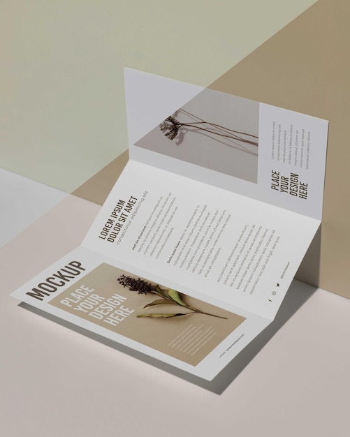 Brochure studio design mockup