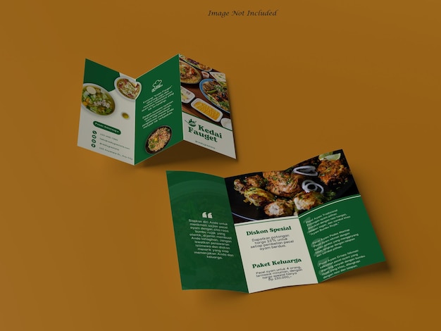 BROCHURE TRIFOLD A4 MOCKUP