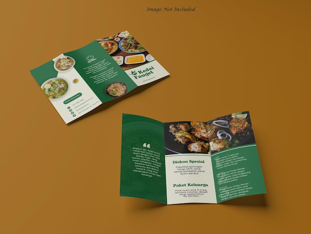BROCHURE TRIFOLD A4 MOCKUP