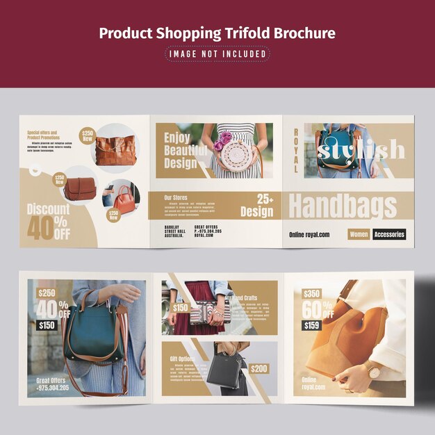 PSD brochure triplée sur les achats de produits