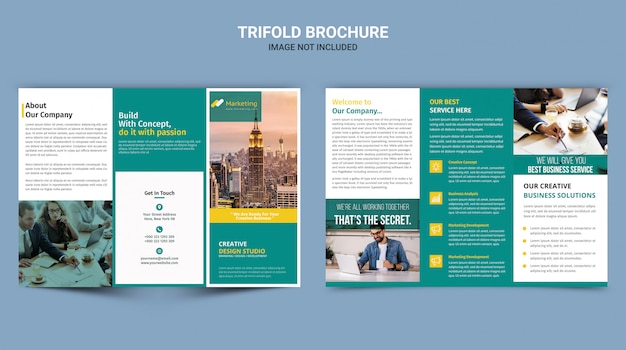 Brochure triplée de l'entreprise