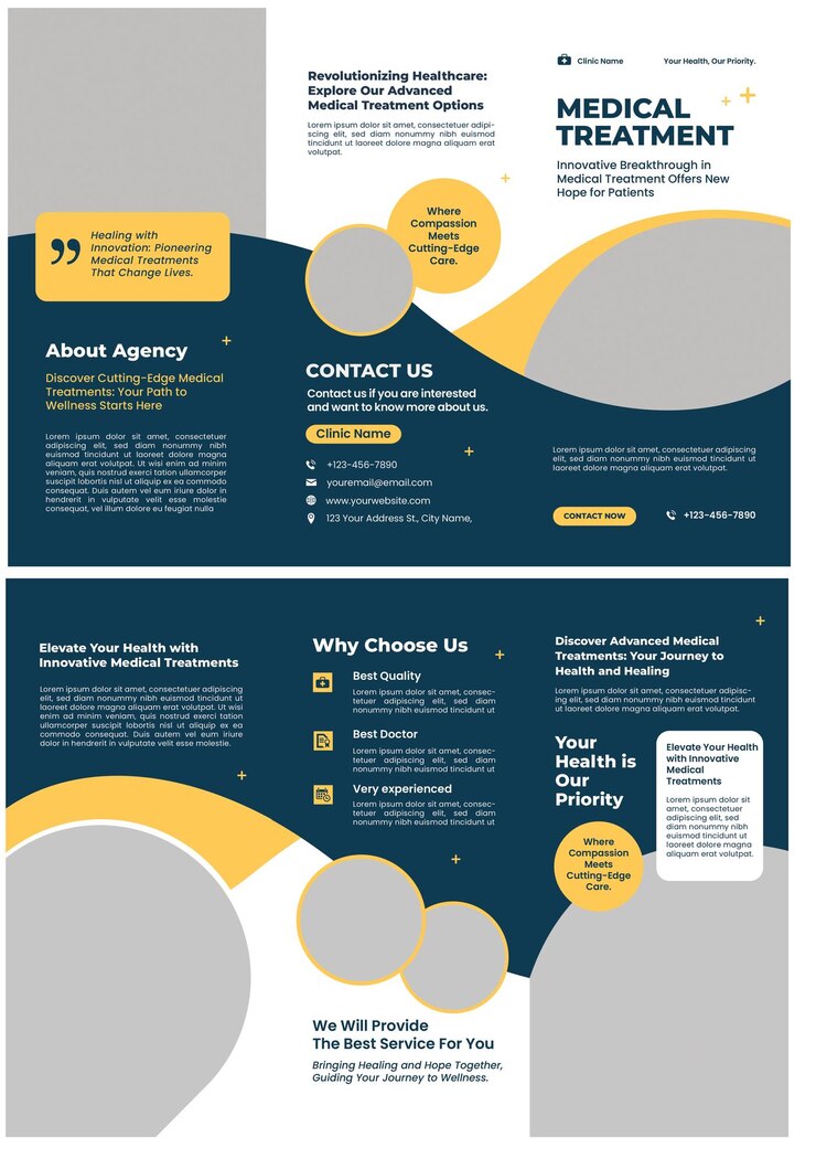 PSD brochure triplée sur le traitement médical