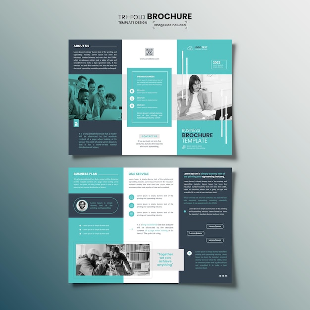 Brochure à trois volets d'entreprise créative avec modèle psd