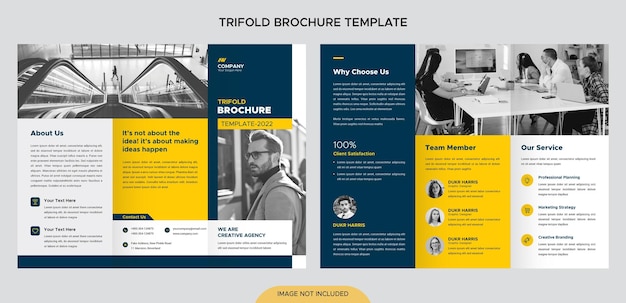 Brochure à trois volets