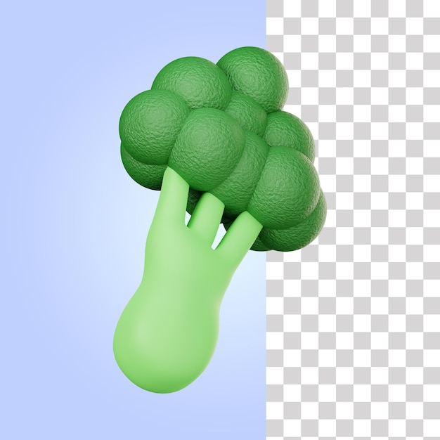 Brocoli, 3d, Illustration