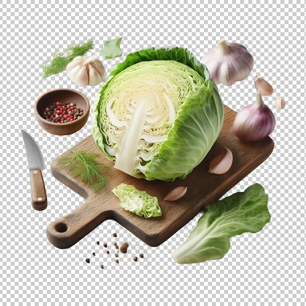 PSD brocoli frais isolé psd de qualité supérieure avec un fond transparent de chou ai génératif