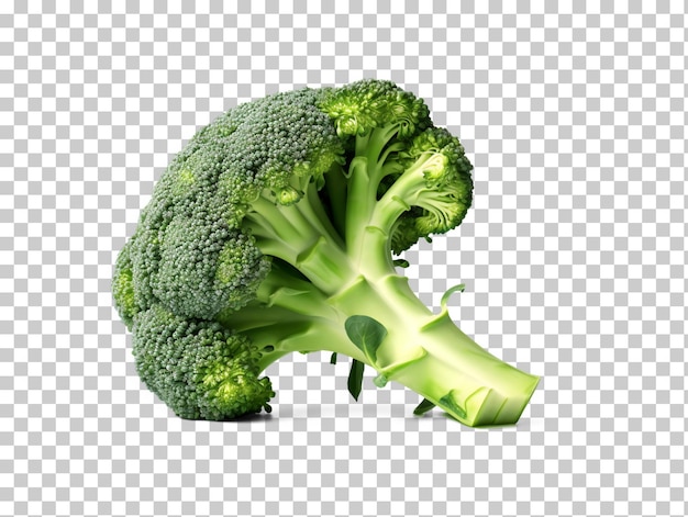 PSD brocoli isolé sur fond blanc et transparent png